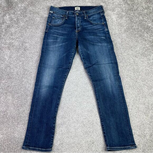 Citizens Of Humanity Emerson Jeans Women’s 25 Blue Slim Boyfriend Mid-Rise Dark
